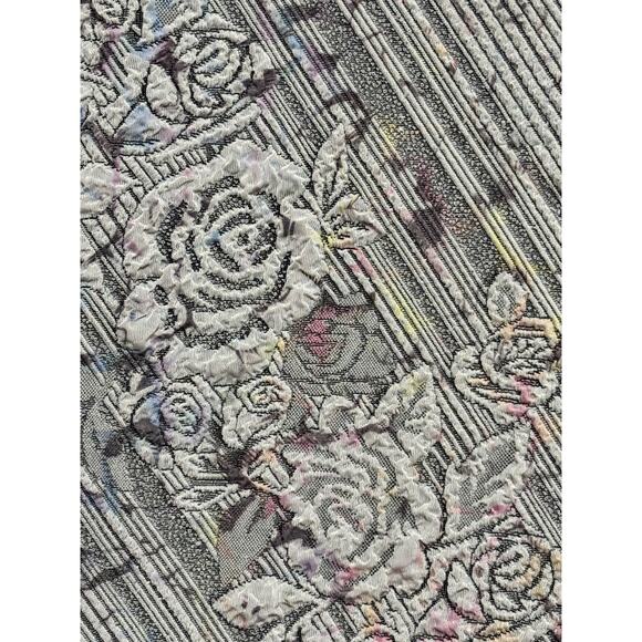 Vintage Soliel D’or Tokyo‎ Floral Lined Ruffled Knit Top Womens Sz M whimsigoth - Picture 9 of 9